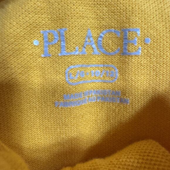The Childrens Place School Uniform Short Sleeves Polo Shirts Yellow Blue L 10-12 - Picture 6 of 14